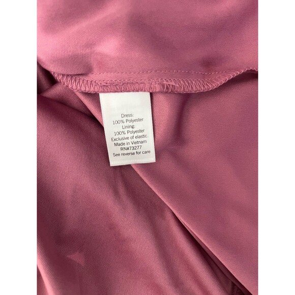 Nine West Women's Long Sleeve Belted Chiffon Mini Dress Large Mock Neck - Picture 14 of 14